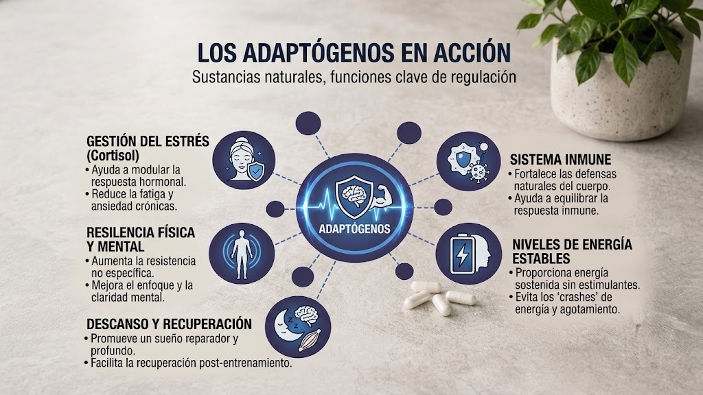 Adaptógenos: plantas y hongos funcionales