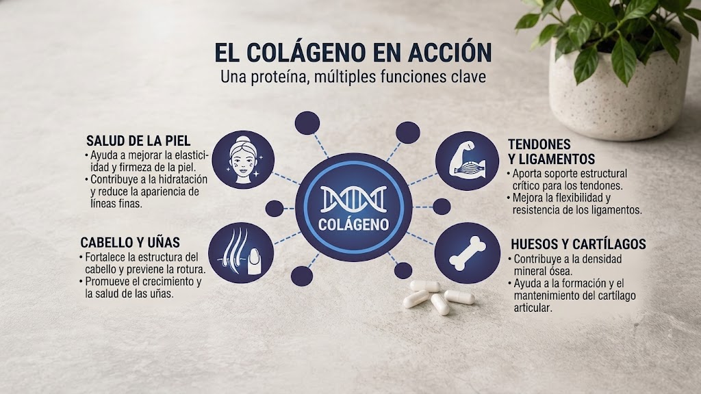 El colágeno sostiene piel, articulaciones y huesos