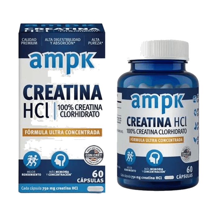 Creatina HCl AMPK 750 mg — 60 cápsulas