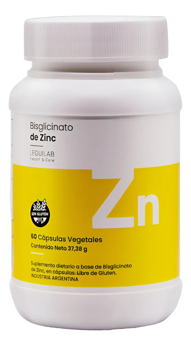 Bisglicinato De Zinc X60 Cáps Antioxidante Leguilab Sin sabor