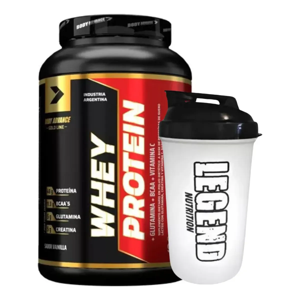 Proteína Whey Body Advance Sabor Chocolate 910g Vaso Blender 600ml