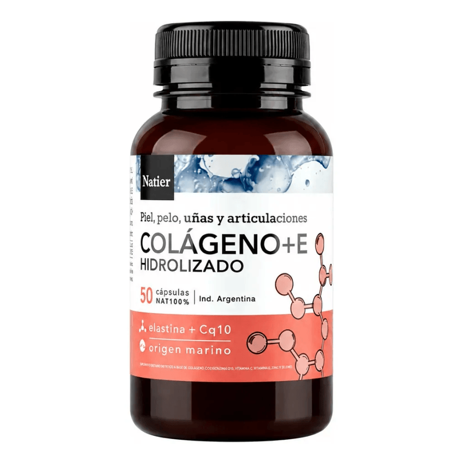 Colágeno Hidrolizado Natier + CoQ10 y Vitamina E Cápsulas X50