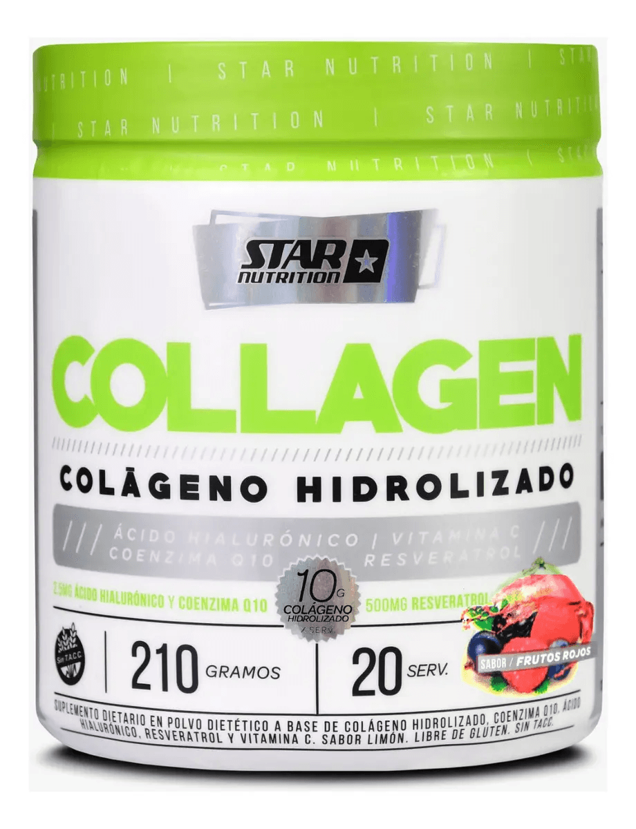Colágeno Hidrolizado X210 Gr. Suplemento Sabor Frutos Rojos - Star Nutrition