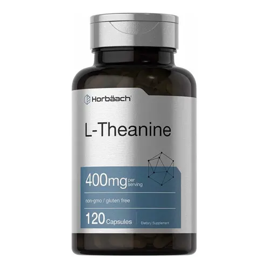 L-Theanine | L-teanina | 400mg en 2 caps | Horbaach | 120 Cápsulas