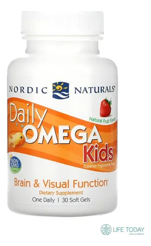 Nordic Naturals Omega 3 Para Niños Sabor Frutilla 30 Caps Frutilla