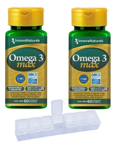 Omega 3 Innovanaturals 60 Capsulas IFOS GOED X2 Con Pastillero