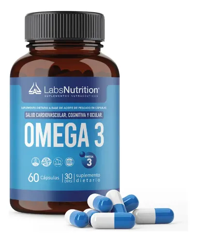 Omega 3 Labs Nutrition 60 Cápsulas DHA EPA Suplemento Nutricional