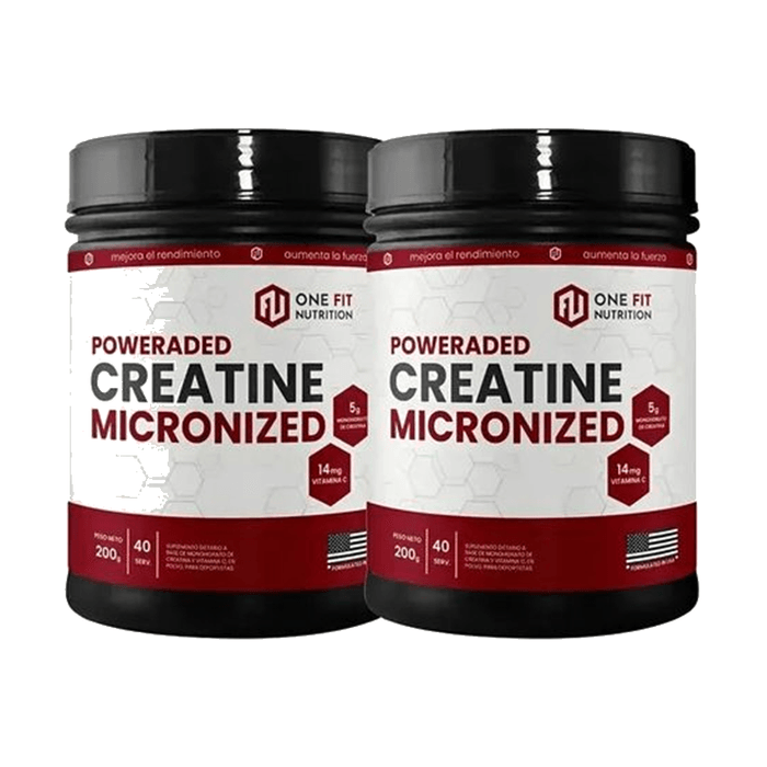 Creatina One Fit Monohidratada — Pack x2 de 200 g