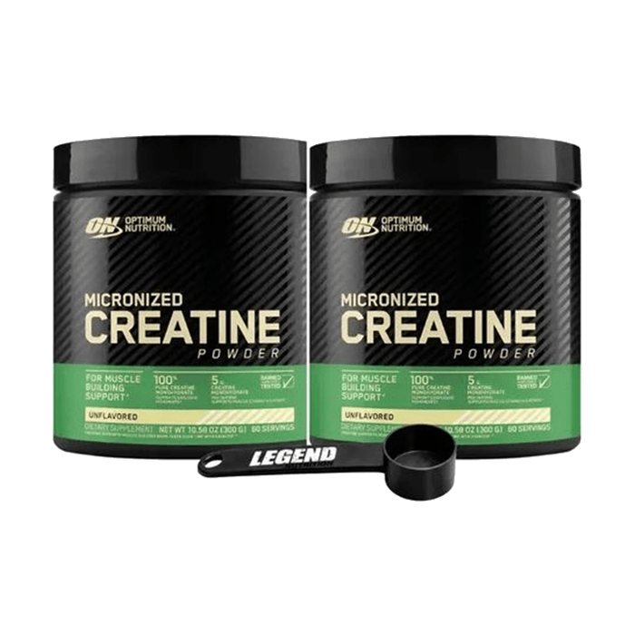 Creatina Optimum Nutrition Micronizada — Pack x2 de 300 g