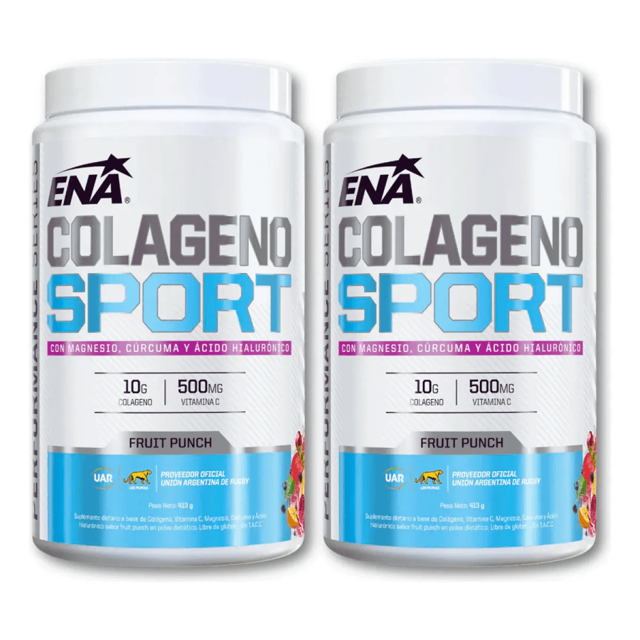 Pack Colágeno Sport ENA con Ácido Hialurónico y Vitamina C para Articulaciones – Sabor Fruit Punch