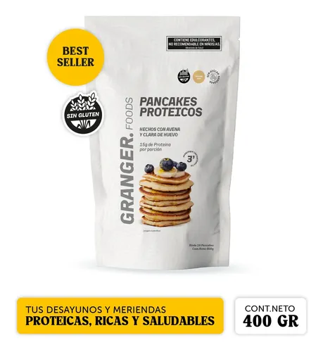 Pancakes Proteicos Sabor Vainilla Granger 400 G