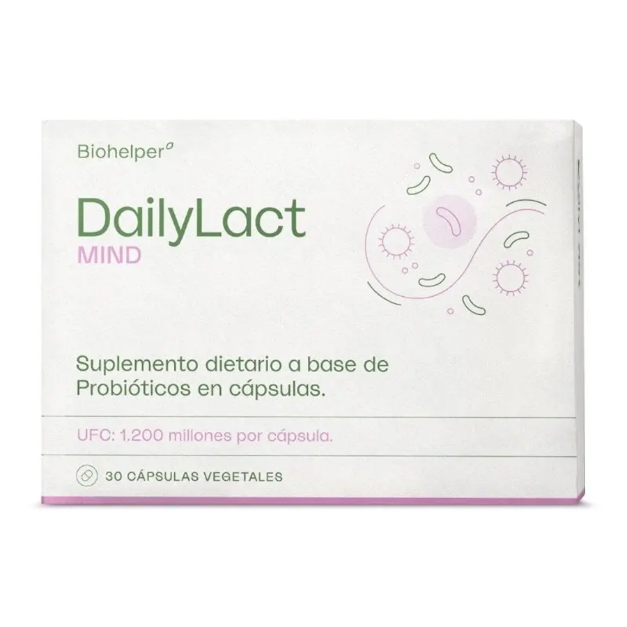 Probiótico Biohelper DailyLact Mind Antiestrés y Memoria 30 Cápsulas