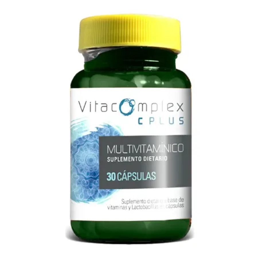 Probiótico Vegano 7 Cepas Vitacomplex C Plus Cápsulas con Vitaminas 30g