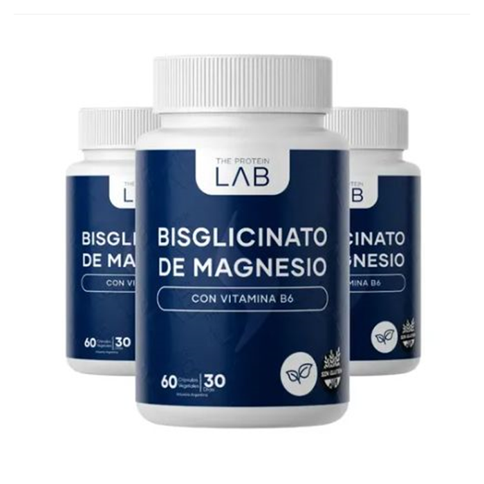 Bisglicinato de Magnesio + B6 The Protein Lab — 180 cápsulas