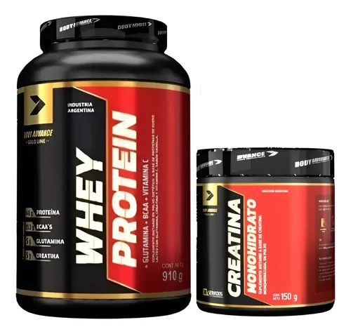 Proteína Whey Protein 910gr + Creatina 150gr Body Advance 