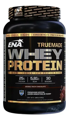 Proteina Whey Protein ENA Sport True Made en polvo 2 Lb sabor chocolate