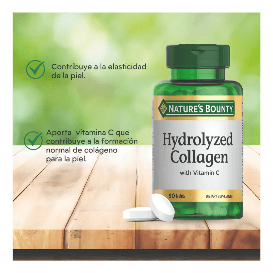 Suplemento Natures Bounty Colágeno Hidrolizado X90 Tabletas