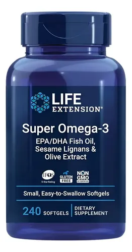 Suplemento Super Omega 3 240 unidades Life Extension