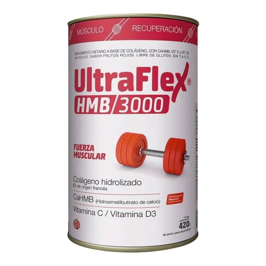 Ultraflex HMB TRB Pharma Colágeno hidrolizado sabor frutos rojos x 420g