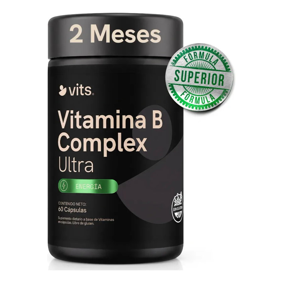 Vitamina B Complex - Complejo B Alta Potencia 60 Cápsulas De Alta Absorción Vitamina B1, B2, B3, B5, B6, Biotina, Ácido Fólico Y Vitamina B12 Metilcobalamina - Fórmula Superior Alta Biodisponibilidad