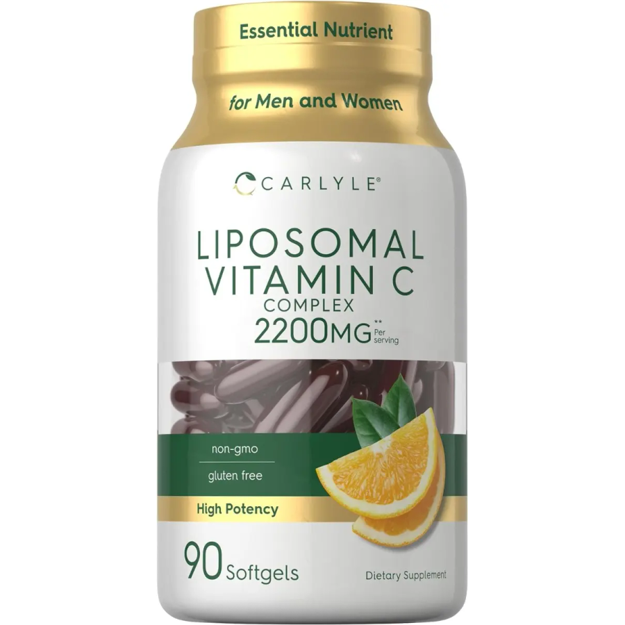 Vitamina C Liposomal 2200 Mg Carlyle X 90 Capsulas Blandas Sin Sabor