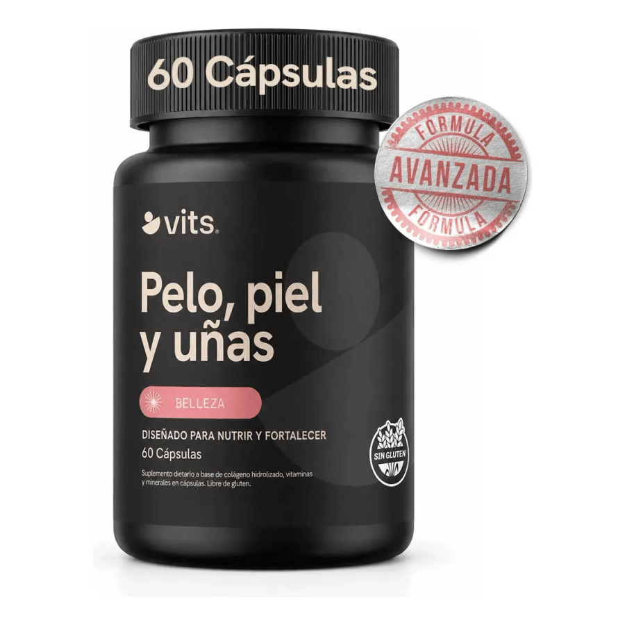 Vitaminas Para El Cabello Multivitaminas Para Pelo, Piel Y Uñas Con Biotina, Colágeno Y Vitaminas A B C E Frasco Con 60 Cápsulas Suministro Para 2 Meses